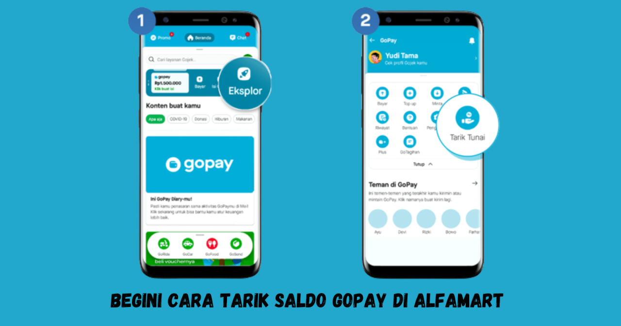 cara tarik saldo gopay di alfamart terbaru