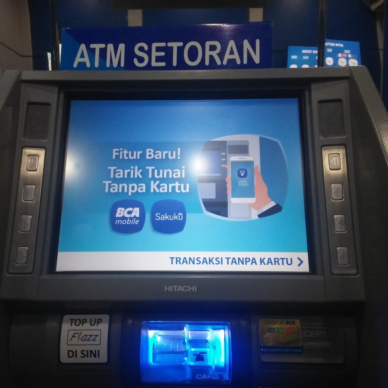 tarik tunai tanpa kartu atm terbaru