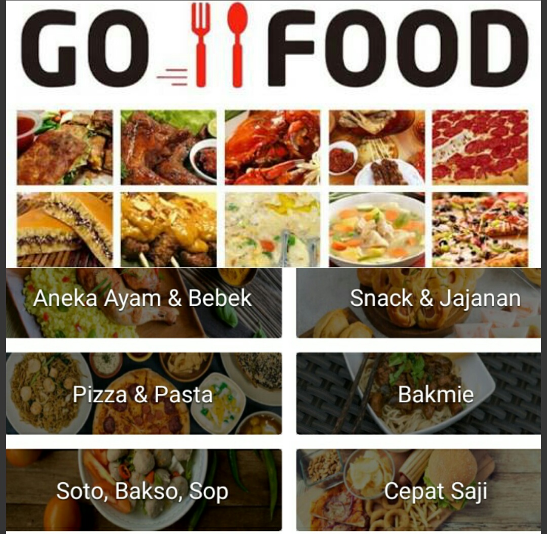 cara memasukan makanan ke go food