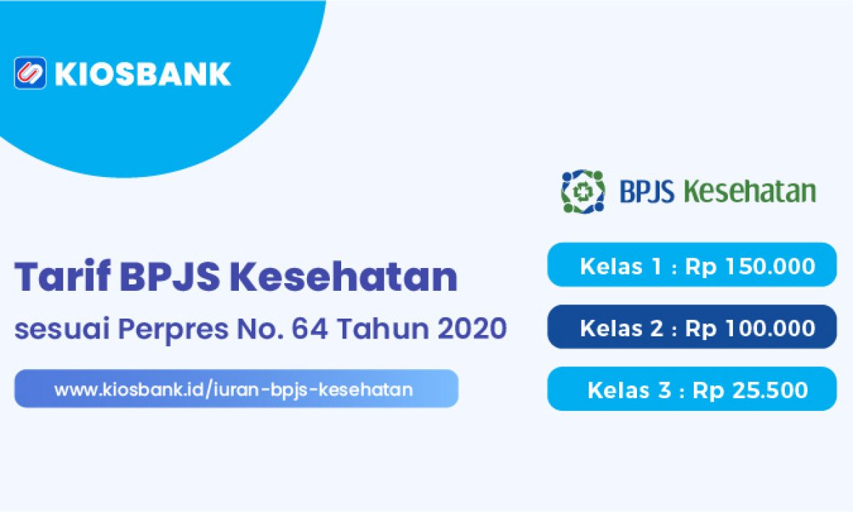 biaya bpjs kelas 1 tahun 2020