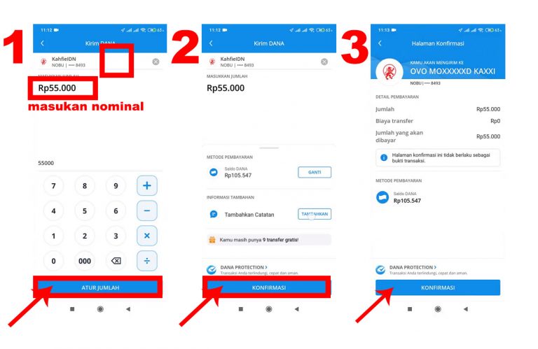 cara kirim dari dana ke ovo terbaru