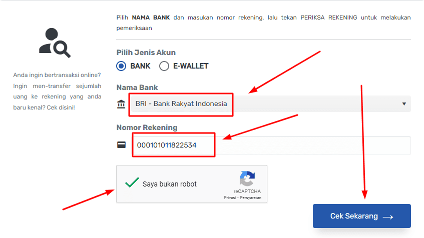 cara memblokir rekening penipu lewat hp