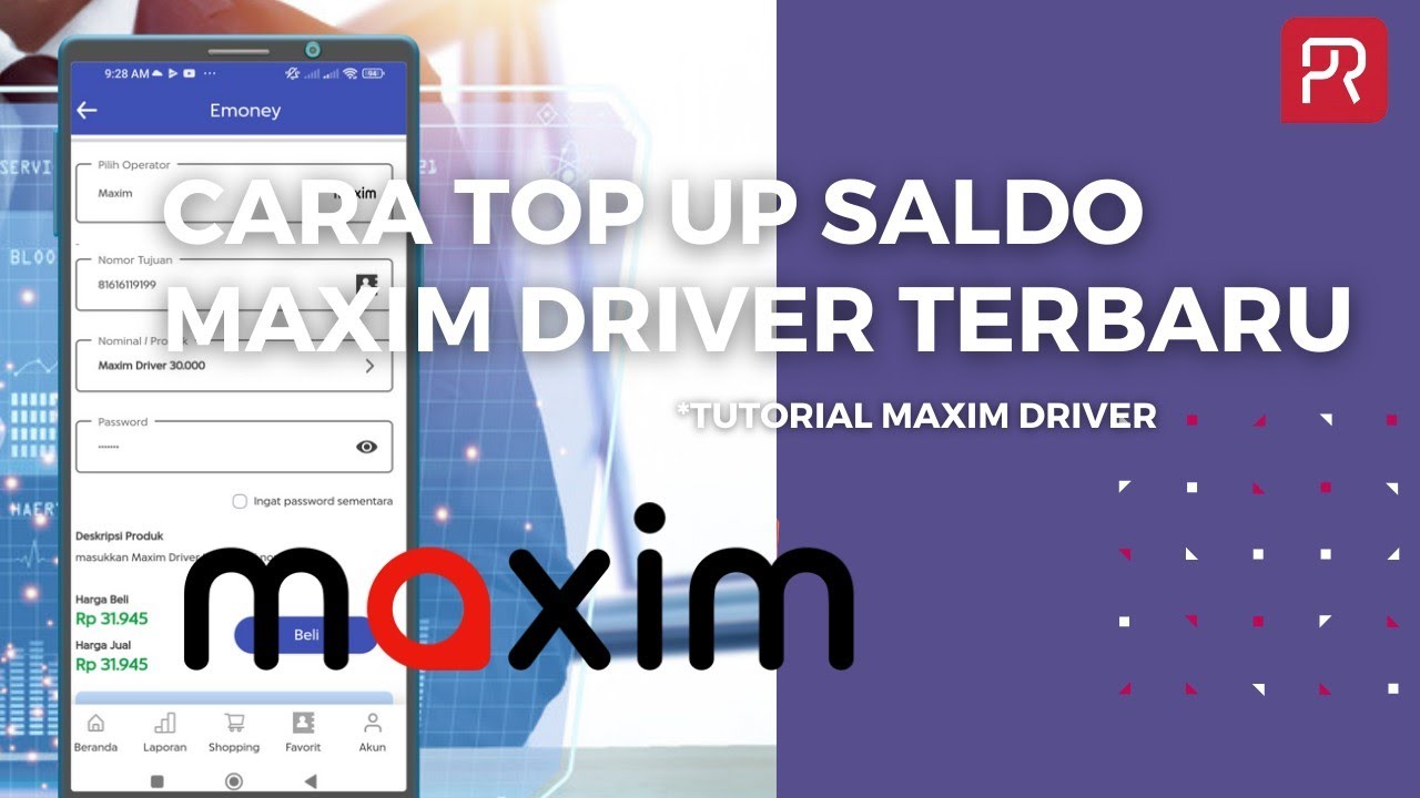 cara top up maxim driver terbaru