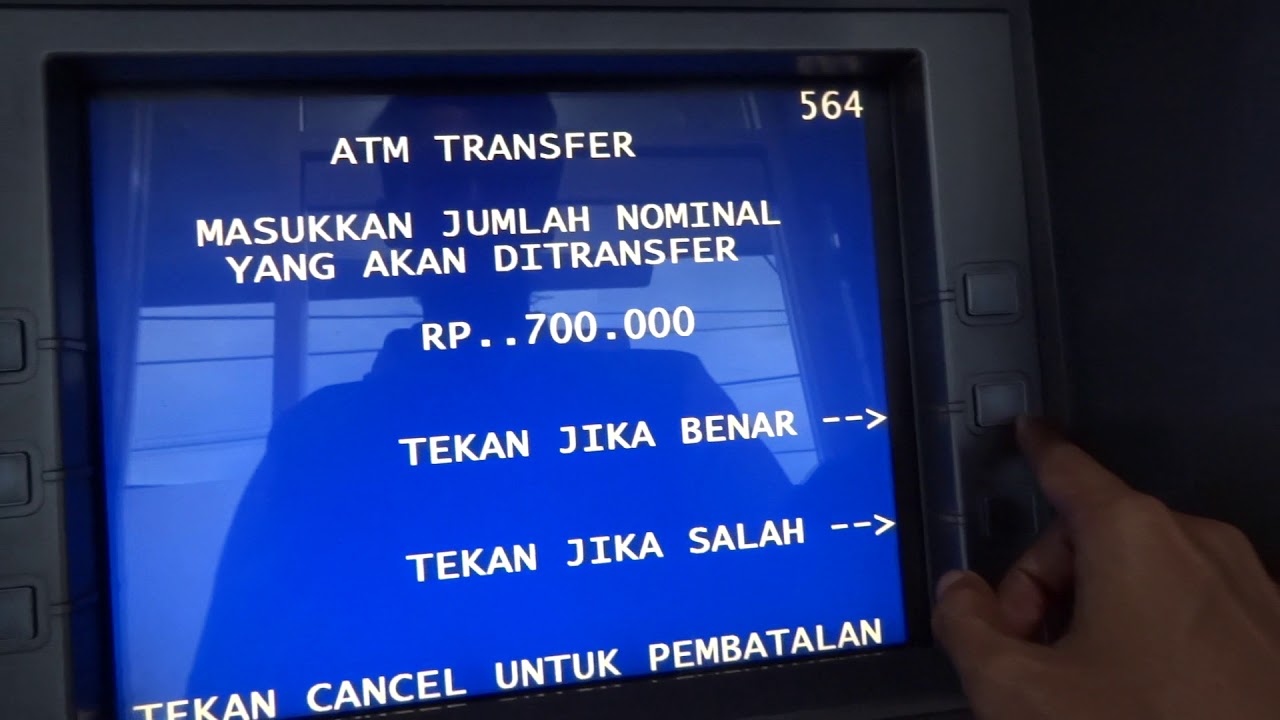 cara transfer bri ke bca di atm