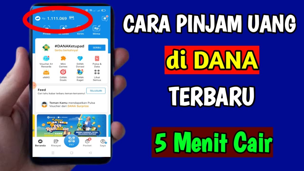 cara pinjam uang di aplikasi dana dompet digital terbaru