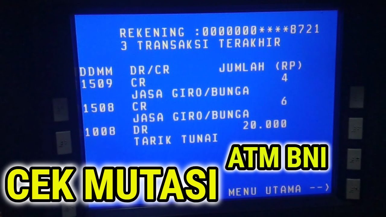 atm mutasi bni cek