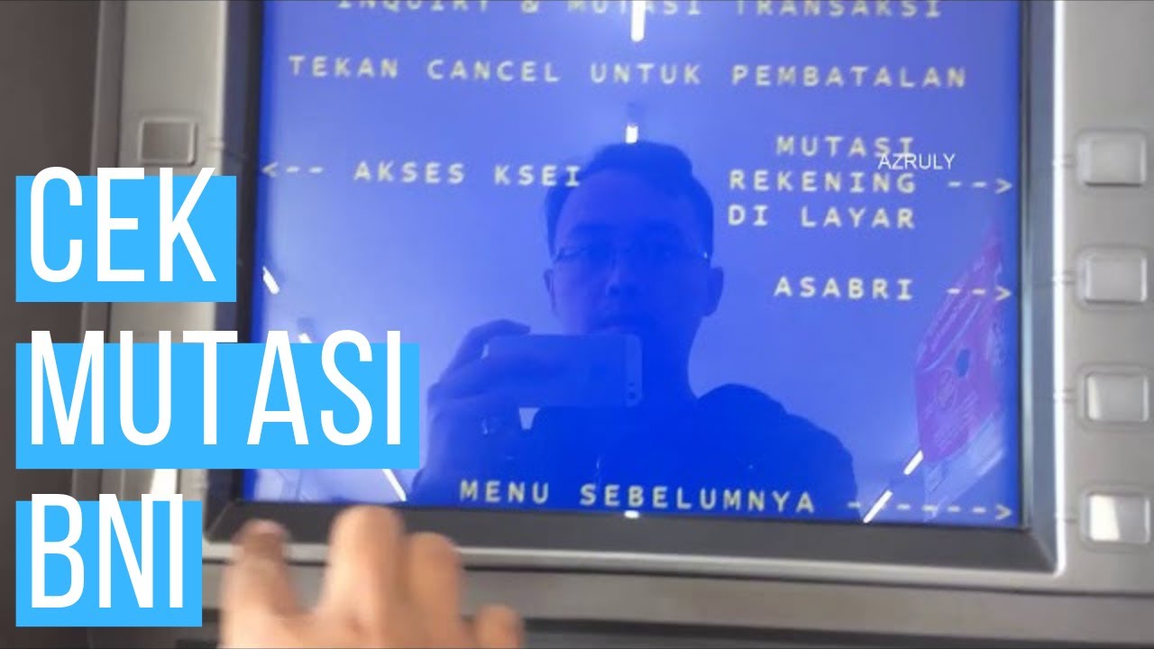 atm rekening bni mutasi terakhir melihat transaksi