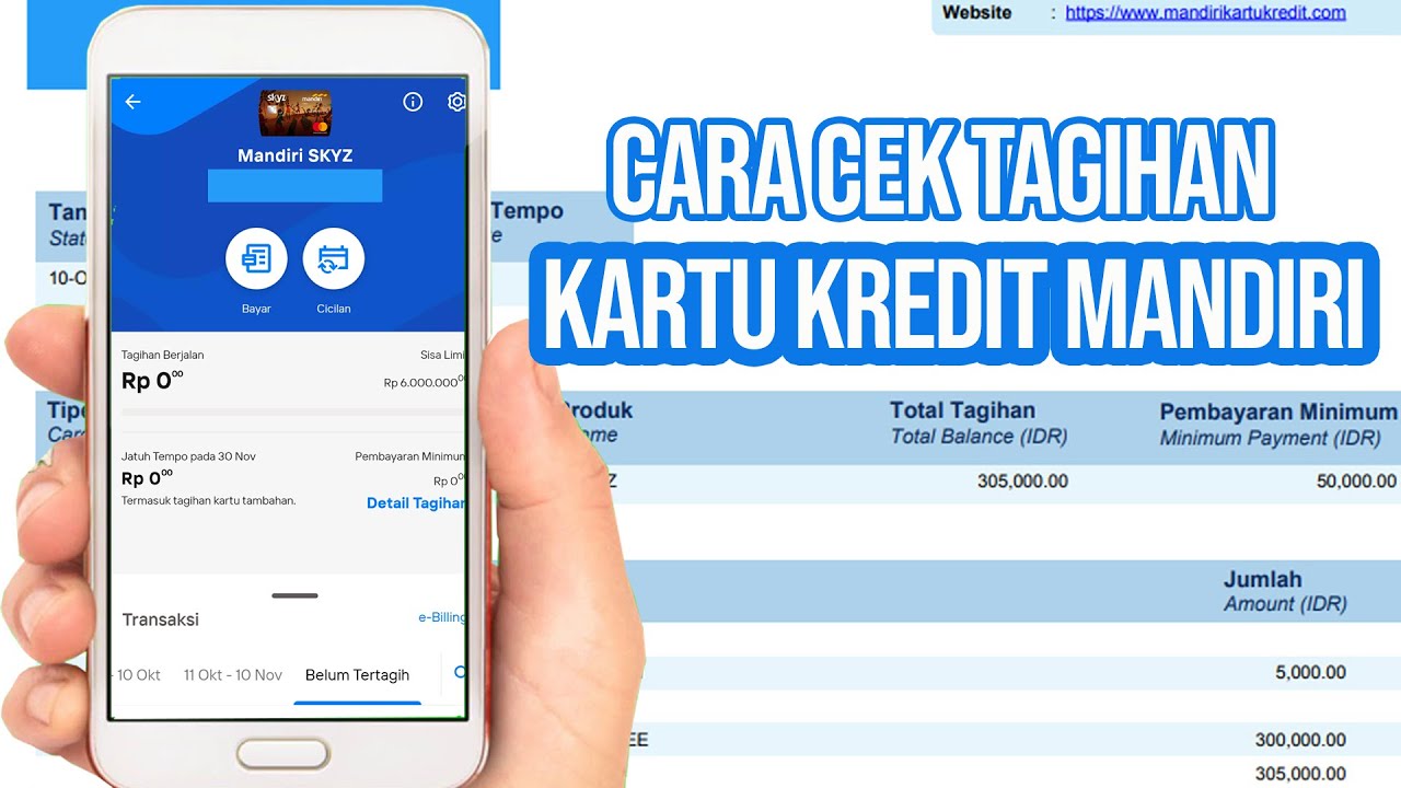 cek billing kartu kredit mandiri terbaru