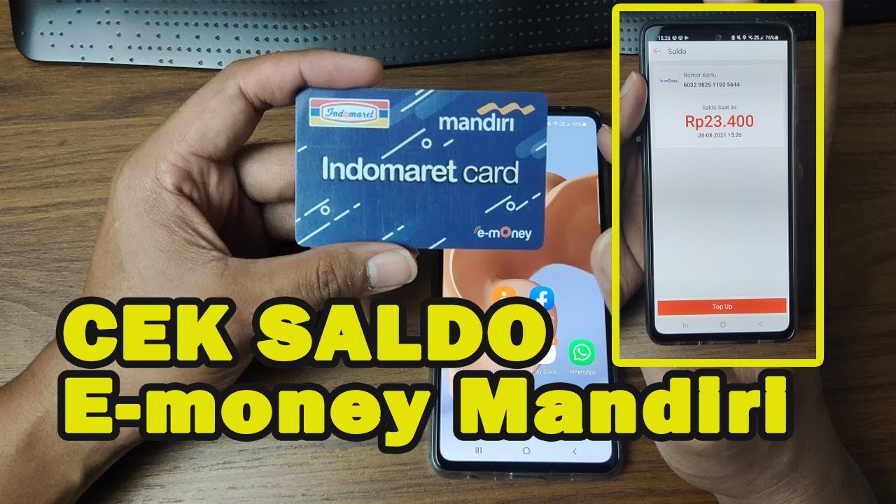 cek saldo e money nfc terbaru