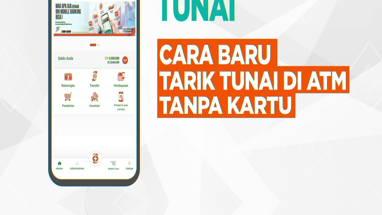 tarik tunai tanpa kartu bni