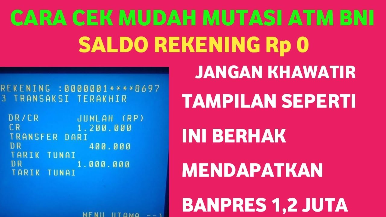 cara cetak mutasi atm bni terbaru