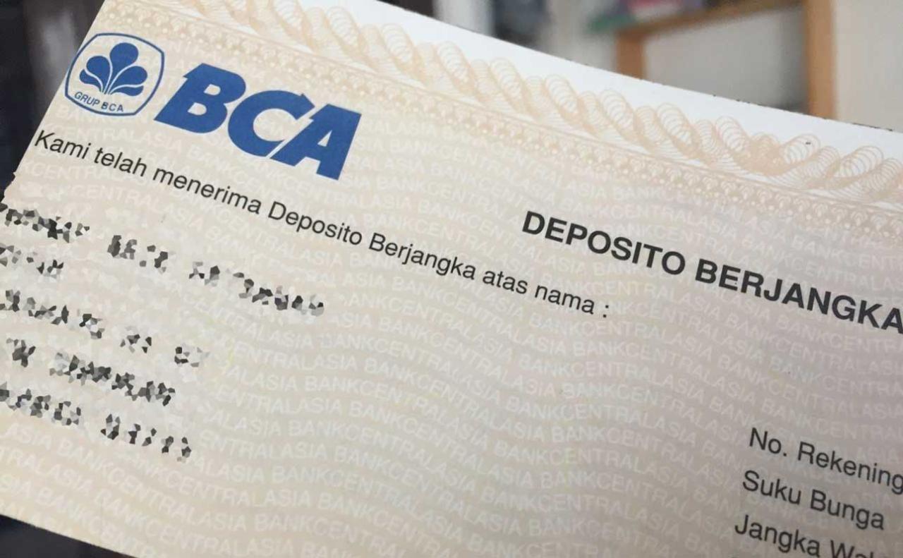 deposito bca