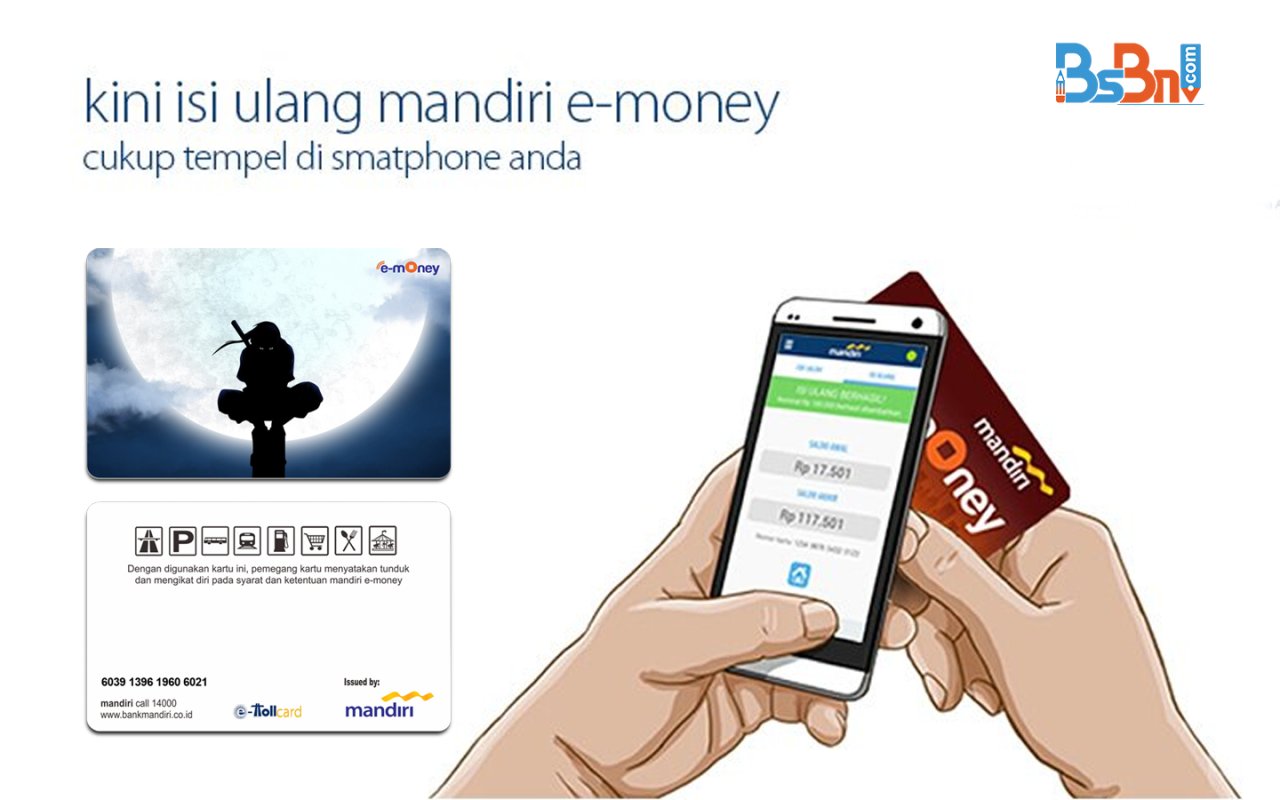 aplikasi top up e money terbaru